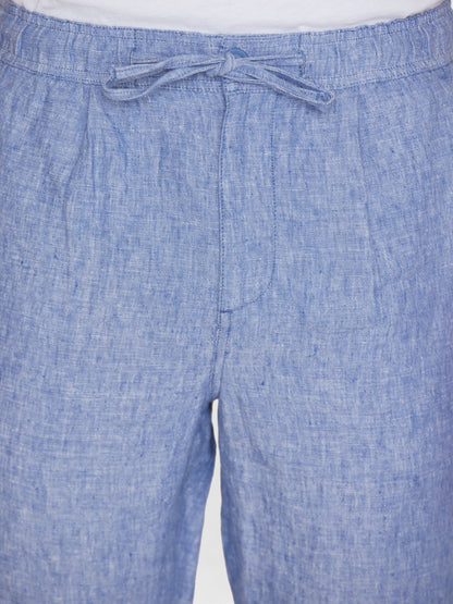 KCA - FIG loose Linen shorts Moonlight Blue
