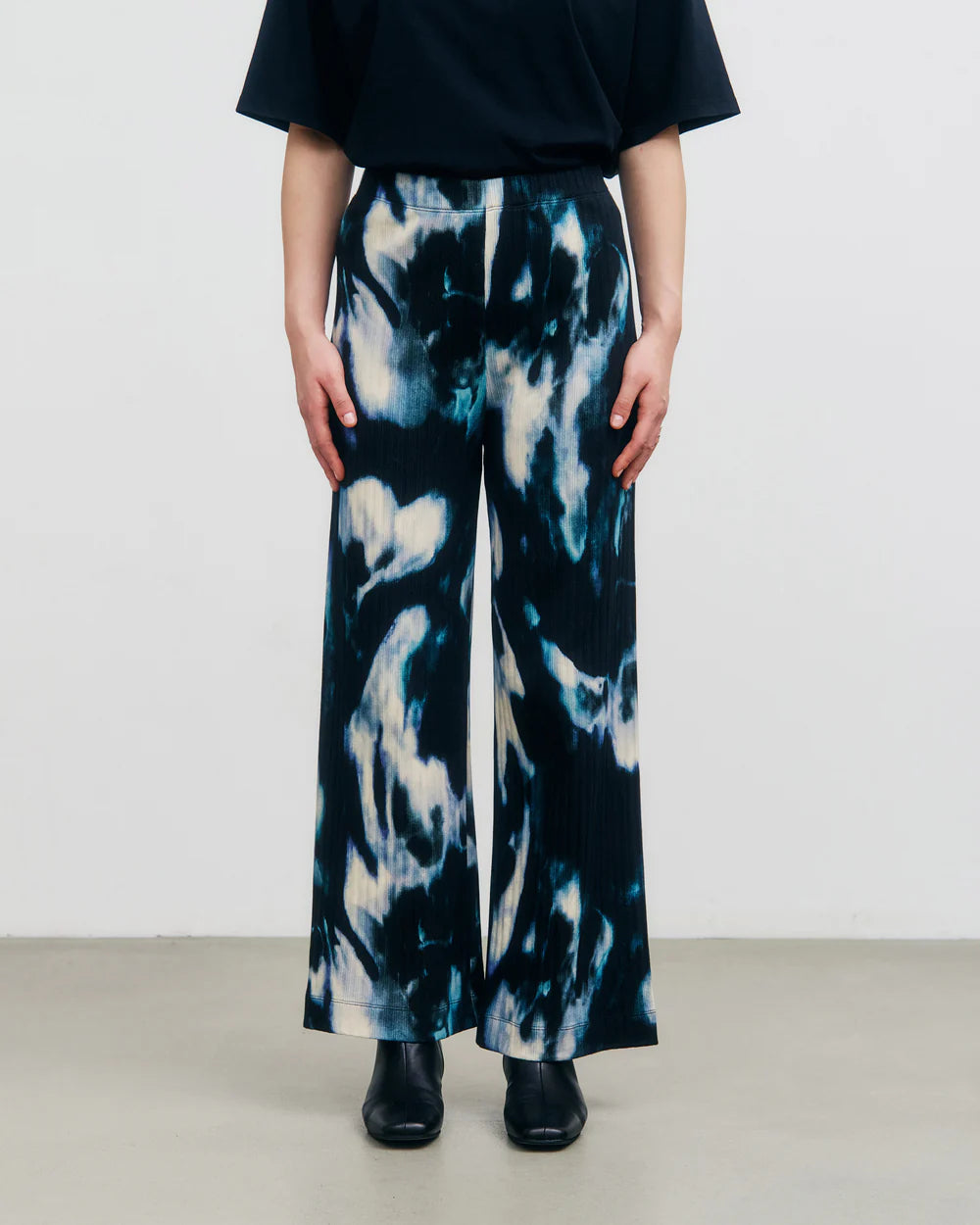 ROTHOLZ - Lounge Pant Organic Cotton Black Ocean - WERTE FREUNDE