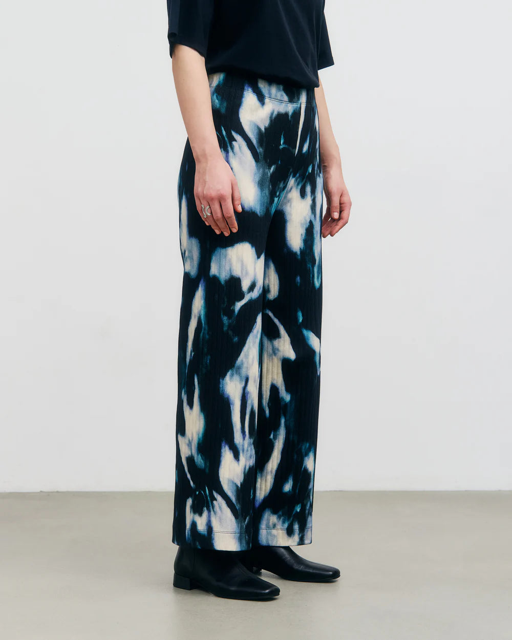 ROTHOLZ - Lounge Pant Organic Cotton Black Ocean - WERTE FREUNDE