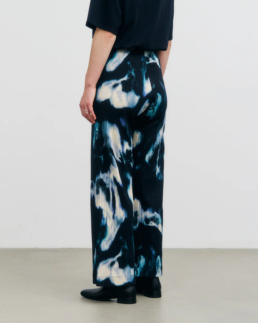 ROTHOLZ - Lounge Pant Organic Cotton Black Ocean - WERTE FREUNDE