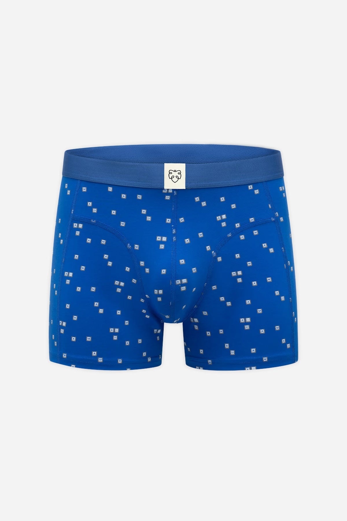 A-dam - Boxer Brief Blue Keyboard AOP Turkish Sea - WERTE FREUNDE