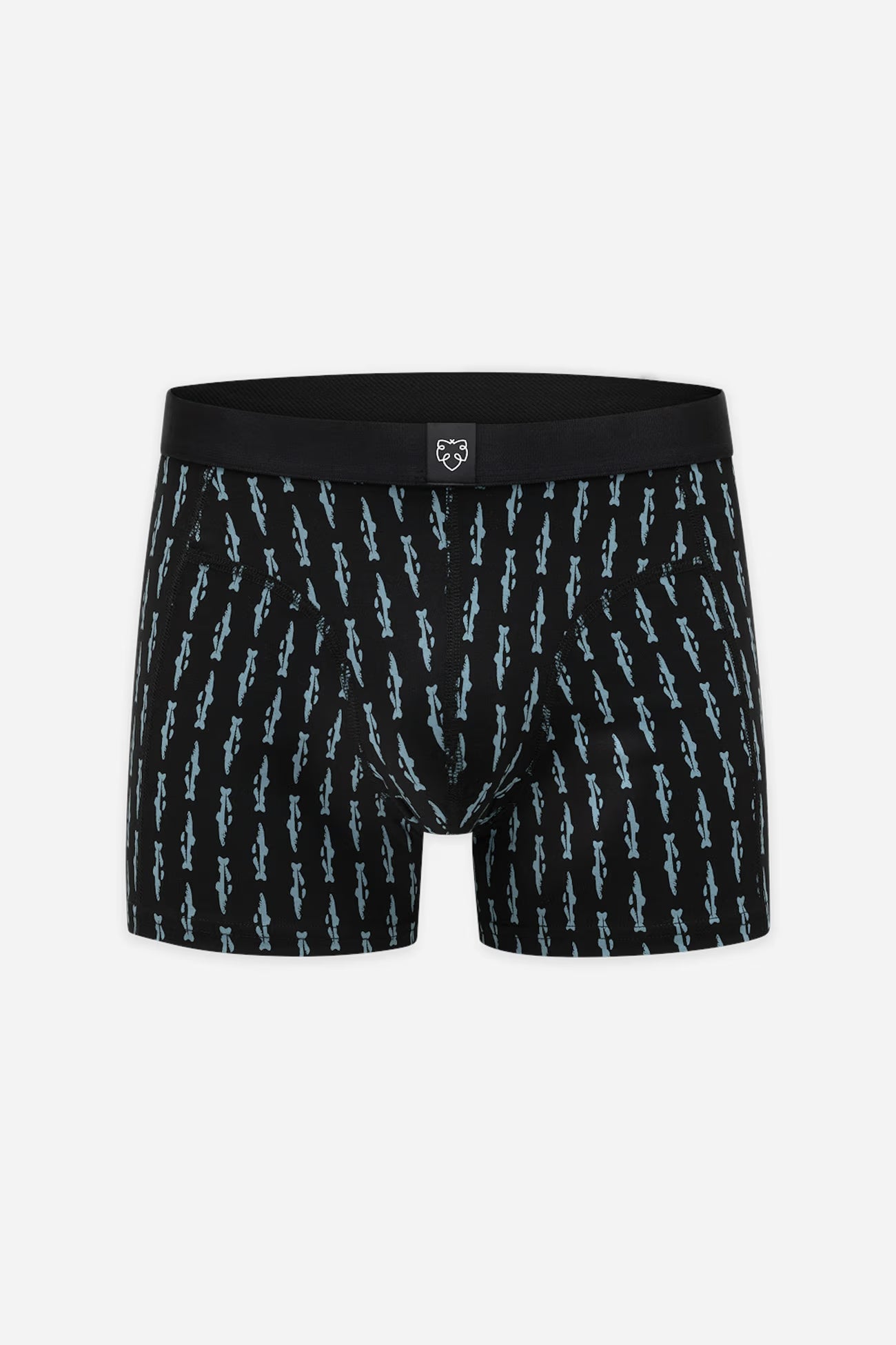 A-dam - Boxer Brief Black Trunks AOP 9000 A-dam Black - WERTE FREUNDE