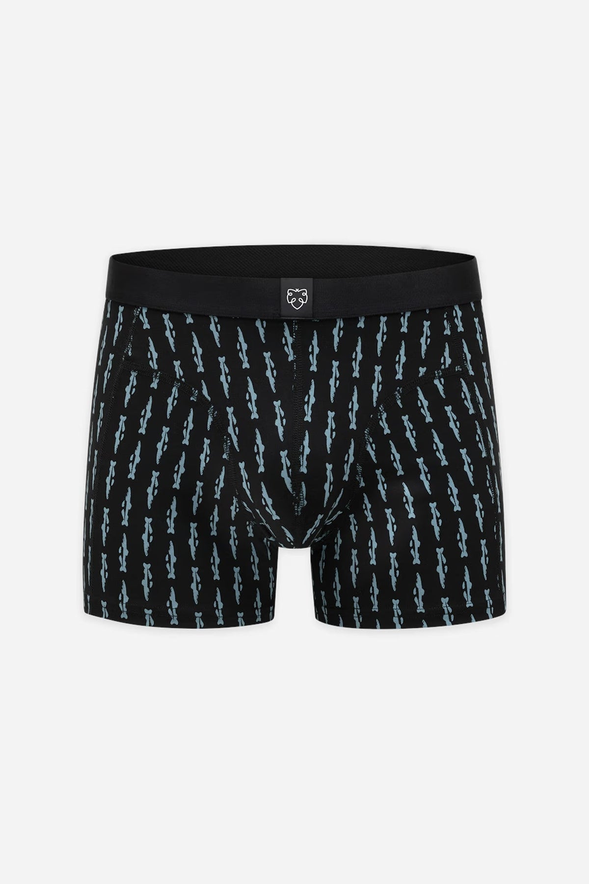 A-dam - Boxer Brief Black Trunks AOP 9000 A-dam Black - WERTE FREUNDE