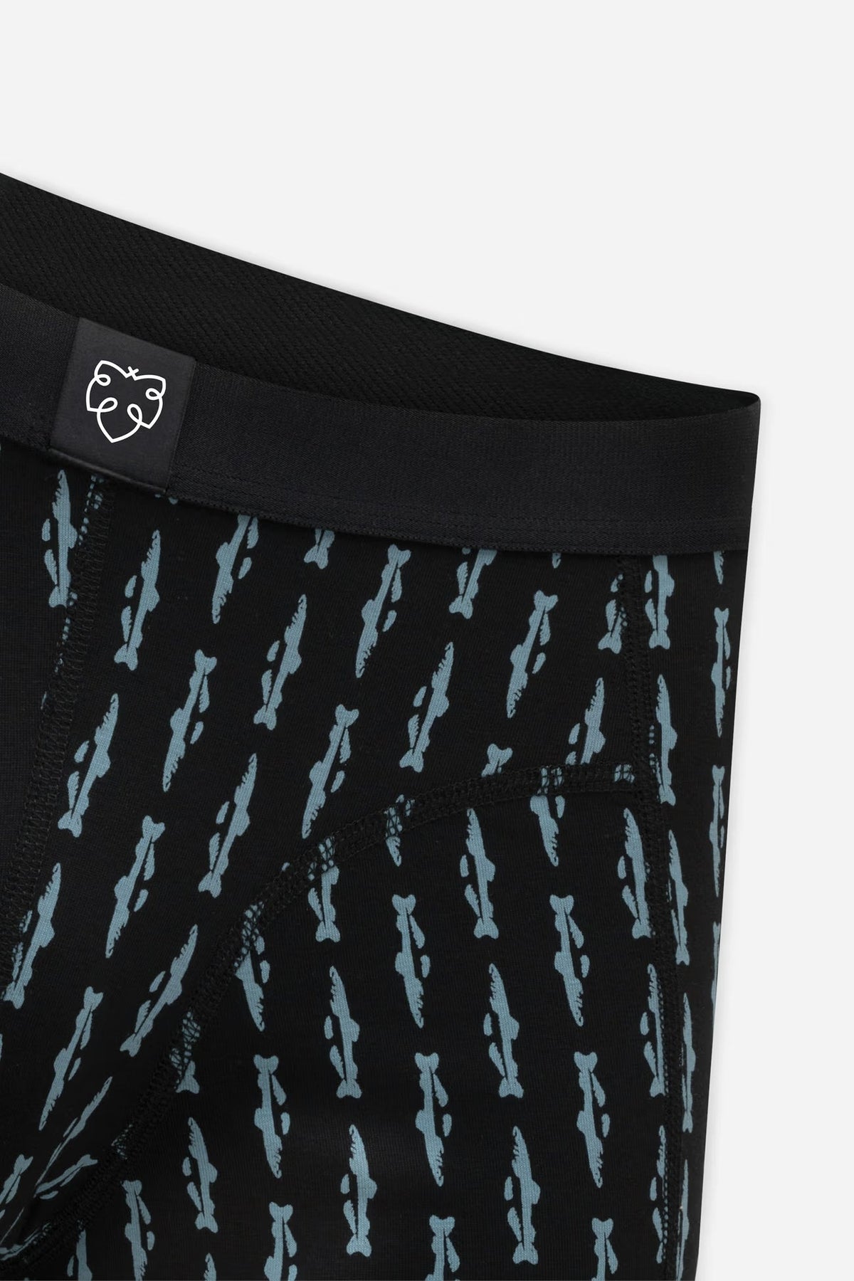 A-dam - Boxer Brief Black Trunks AOP 9000 A-dam Black - WERTE FREUNDE