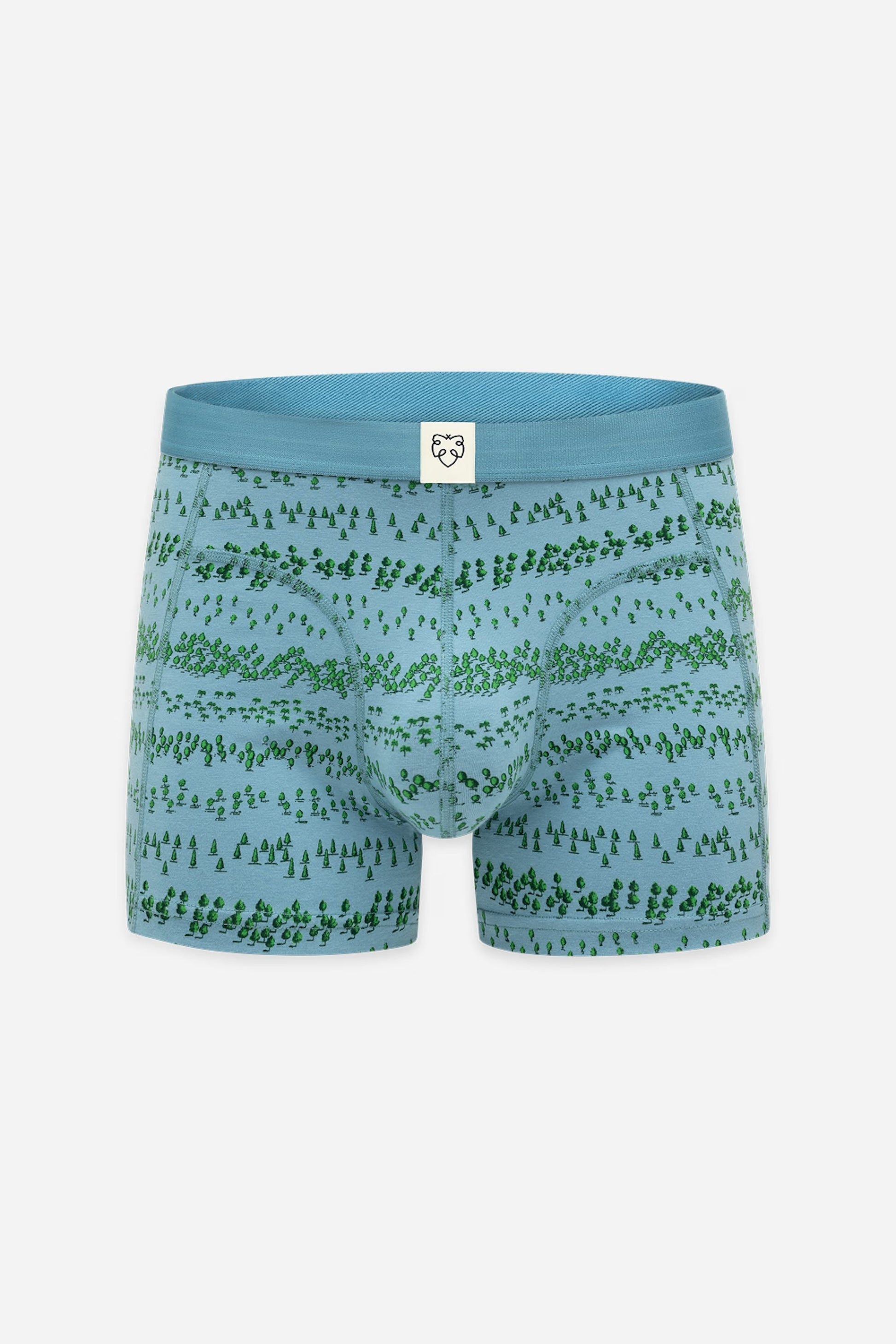 A-dam - Boxer Brief Blue Forest Adriatic Blue - WERTE FREUNDE