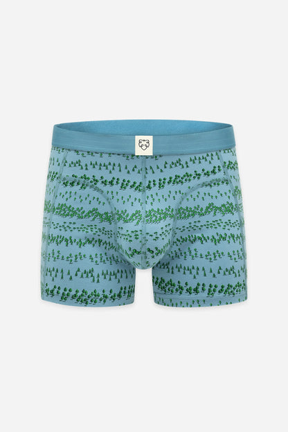 A-dam - Boxer Brief Blue Forest Adriatic Blue - WERTE FREUNDE