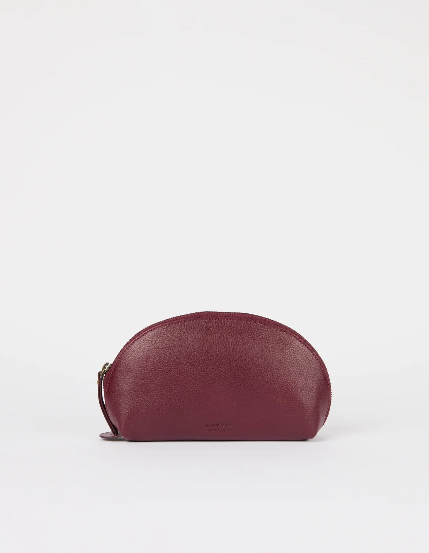 O MY BAG - Make up Case Medium - Dark Cherry Soft Grain - WERTE FREUNDE