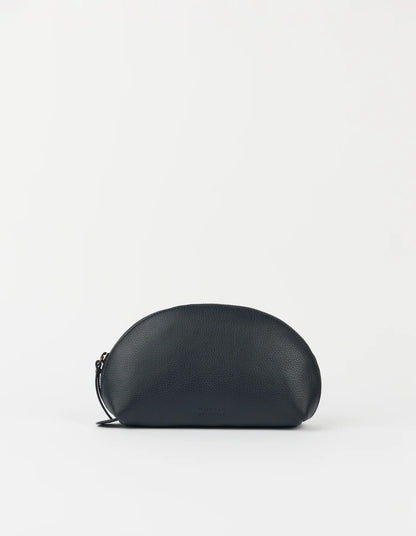 O MY BAG - Make up Case Medium Soft Grain Leather Universe Blue