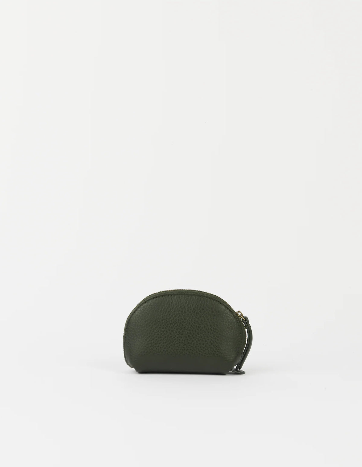 O MY BAG - Make up Case Small Soft Grain Leather Moss