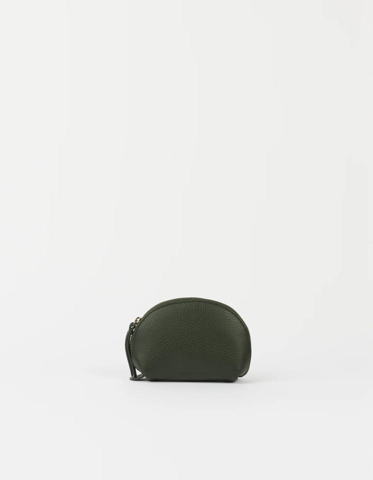 O MY BAG - Make up Case Small Soft Grain Leather Moss