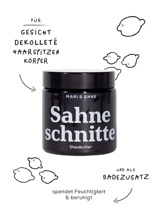 MARI & ANNE - Sahneschnitte Lemon Sheabutter 60g - WERTE FREUNDE
