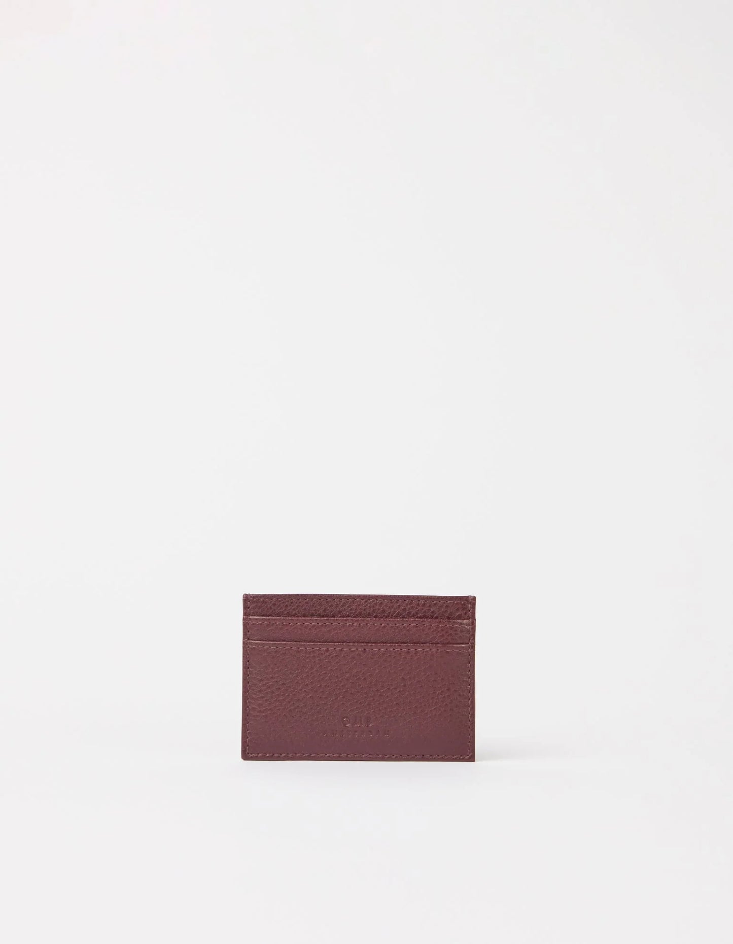 O MY BAG - Marks Cardcase Dark Cherry Soft Grain Leather - WERTE FREUNDE