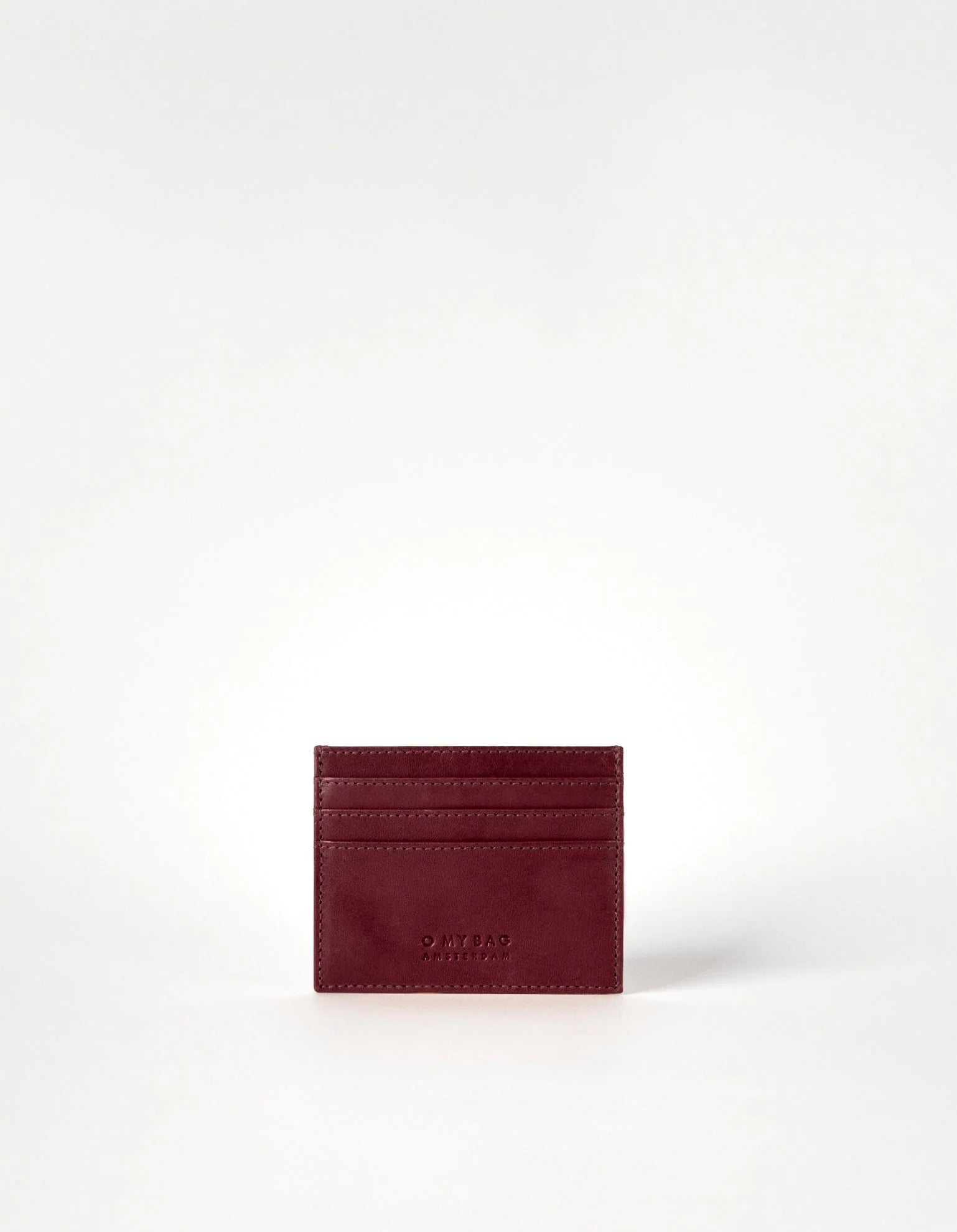 O MY BAG - Marks Cardcase Maxi Dark Cherry Classic Leather - WERTE FREUNDE