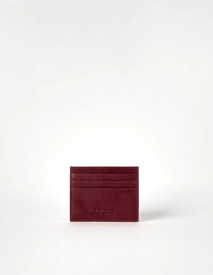 O MY BAG - Marks Cardcase Maxi Dark Cherry Classic Leather - WERTE FREUNDE