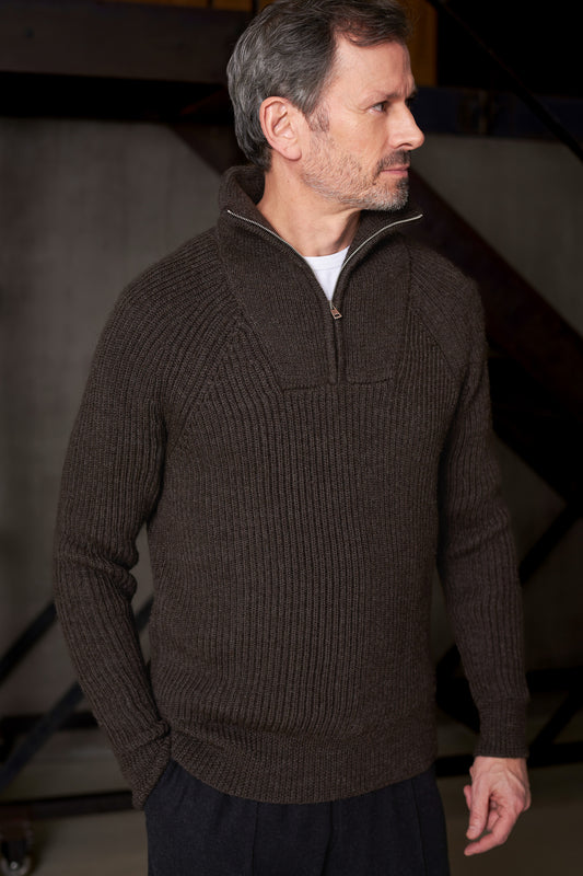 About Companions - NOLAN jumper brown - WERTE FREUNDE