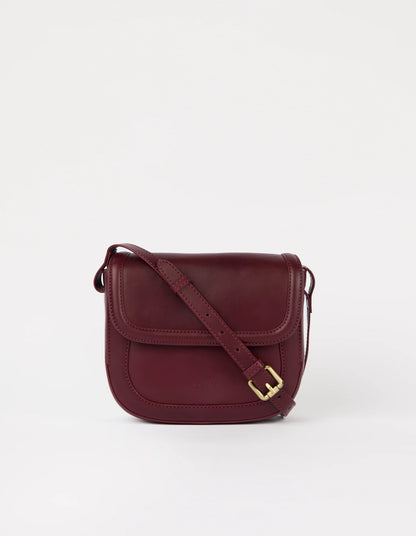 O MY BAG - Nina - Dark Cherry Classic Leather - WERTE FREUNDE