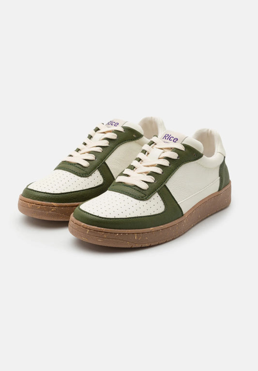 Rice - Sneaker OPEN21 Green Ecru