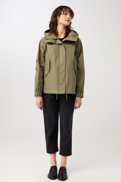 LangerChen - Parka Killeen Short stone moss - WERTE FREUNDE