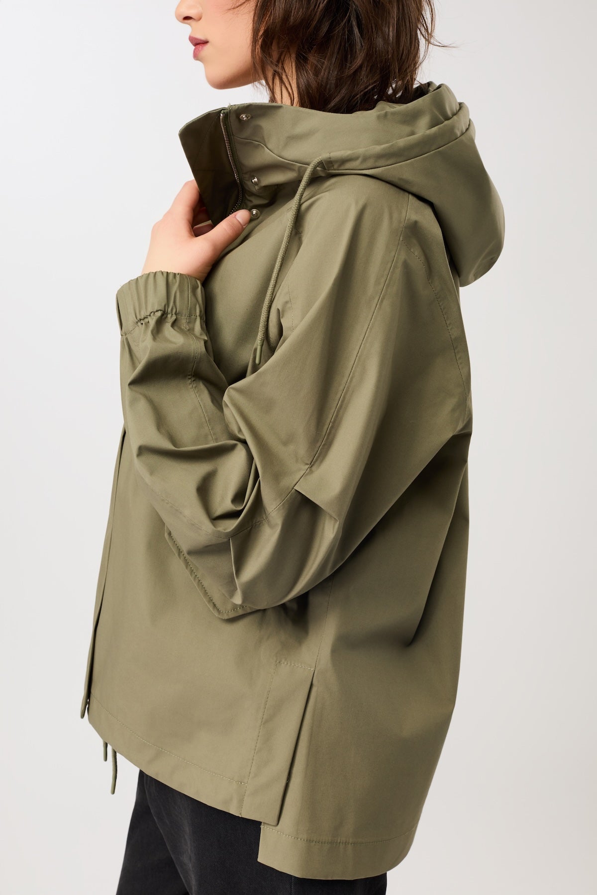 LangerChen - Parka Killeen Short stone moss - WERTE FREUNDE