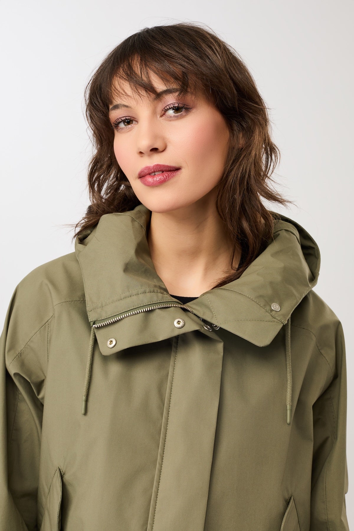 LangerChen - Parka Killeen Short stone moss - WERTE FREUNDE