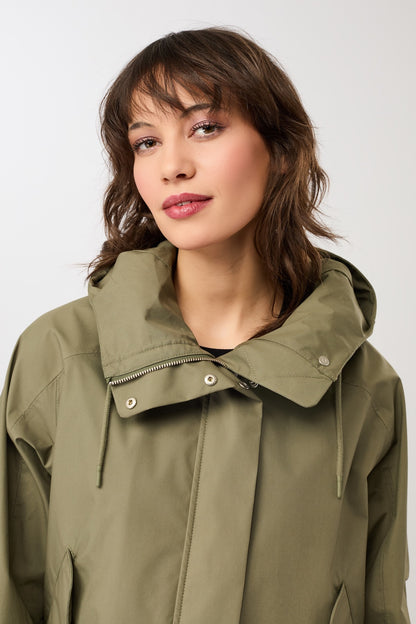 LangerChen - Parka Killeen Short stone moss - WERTE FREUNDE