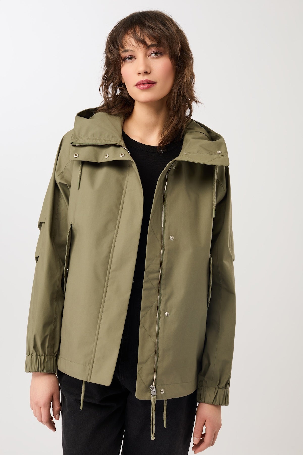 LangerChen - Parka Killeen Short stone moss - WERTE FREUNDE