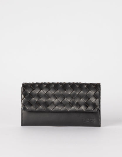 omybag - PAU'S POUCH Black Woven Classic Leather