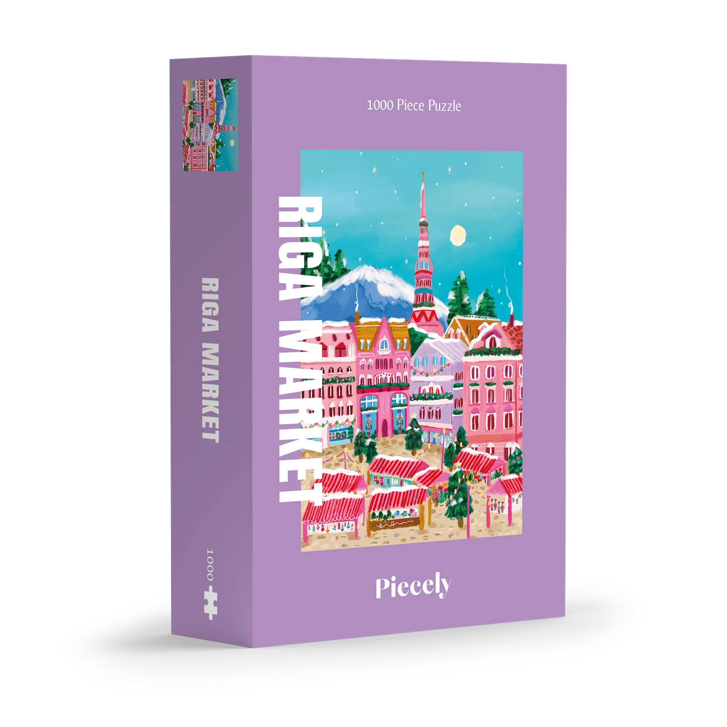 Piecely Puzzles - Puzzle Riga Market 1000 Teile - WERTE FREUNDE