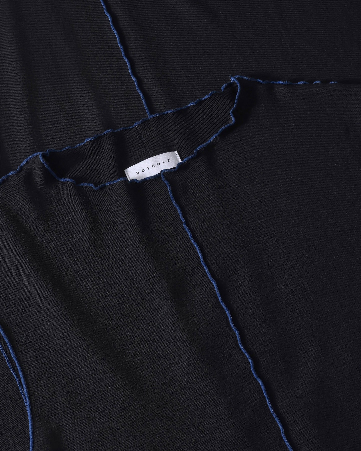 ROTHOLZ - Pin-Tucked Dress Organic Cotton True Black - WERTE FREUNDE