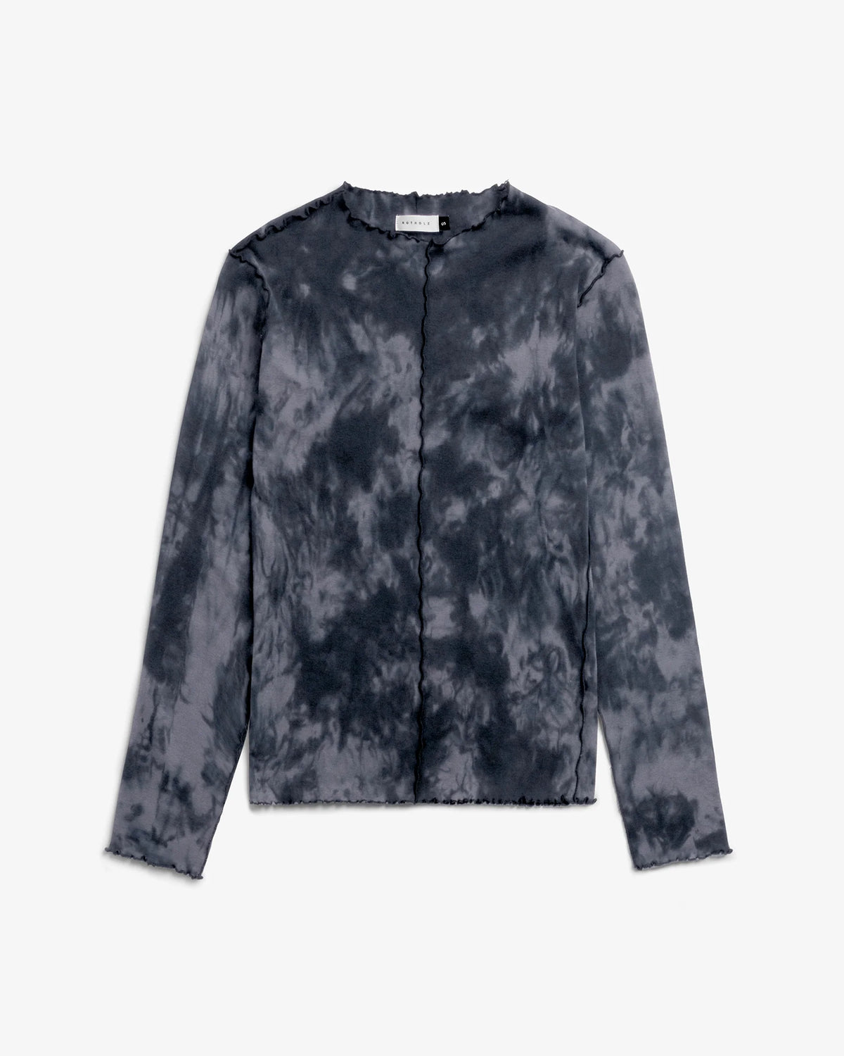 ROTHOLZ - Pin-Tucked Long-Sleeve Black Tie Dye