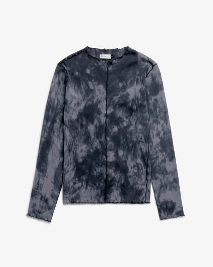 ROTHOLZ - Pin-Tucked Long-Sleeve Black Tie Dye