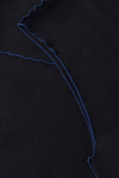 ROTHOLZ - Pin-Tucked Top Organic Cotton True Black - WERTE FREUNDE