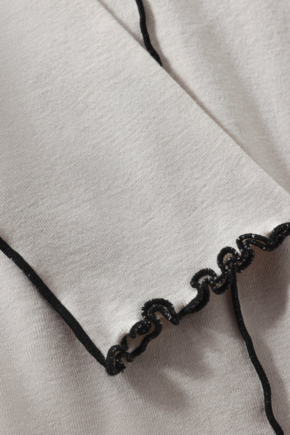 ROTHOLZ - Pin-Tucked Longsleeve Organic Cotton Nature White - WERTE FREUNDE