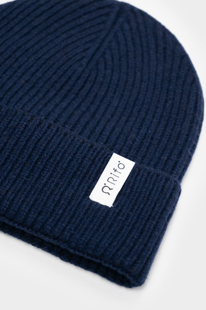 Rifo - Marcello Cashmere Beanie Blue Mora