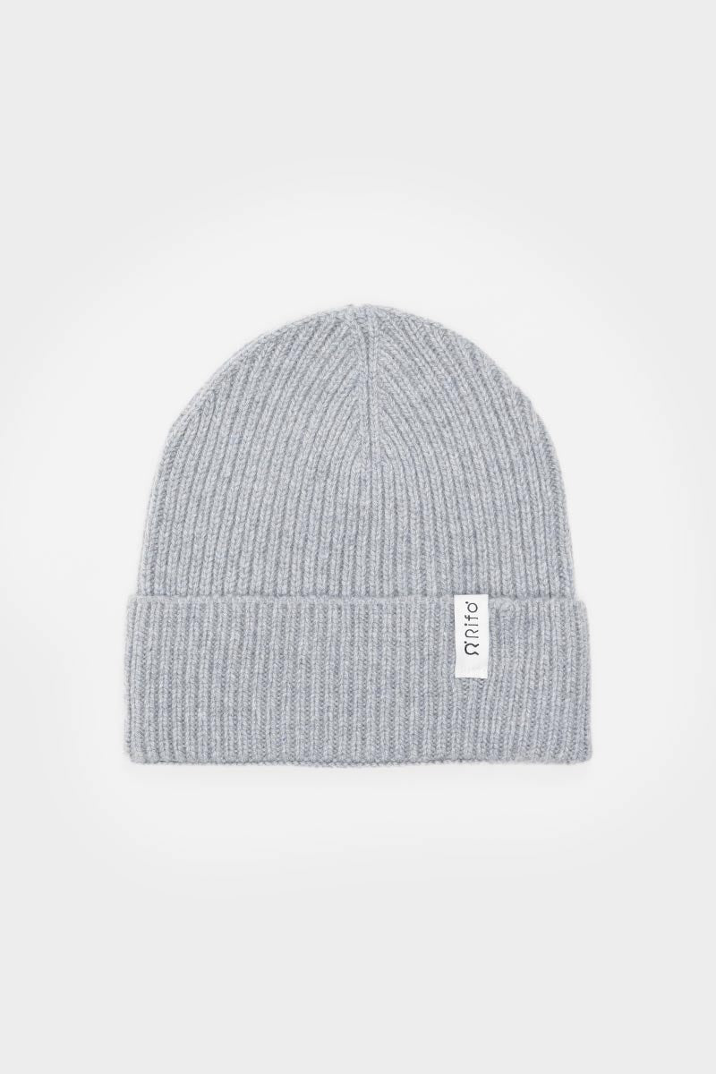 Rifo - Marcello Cashmere Beanie Grey Calce