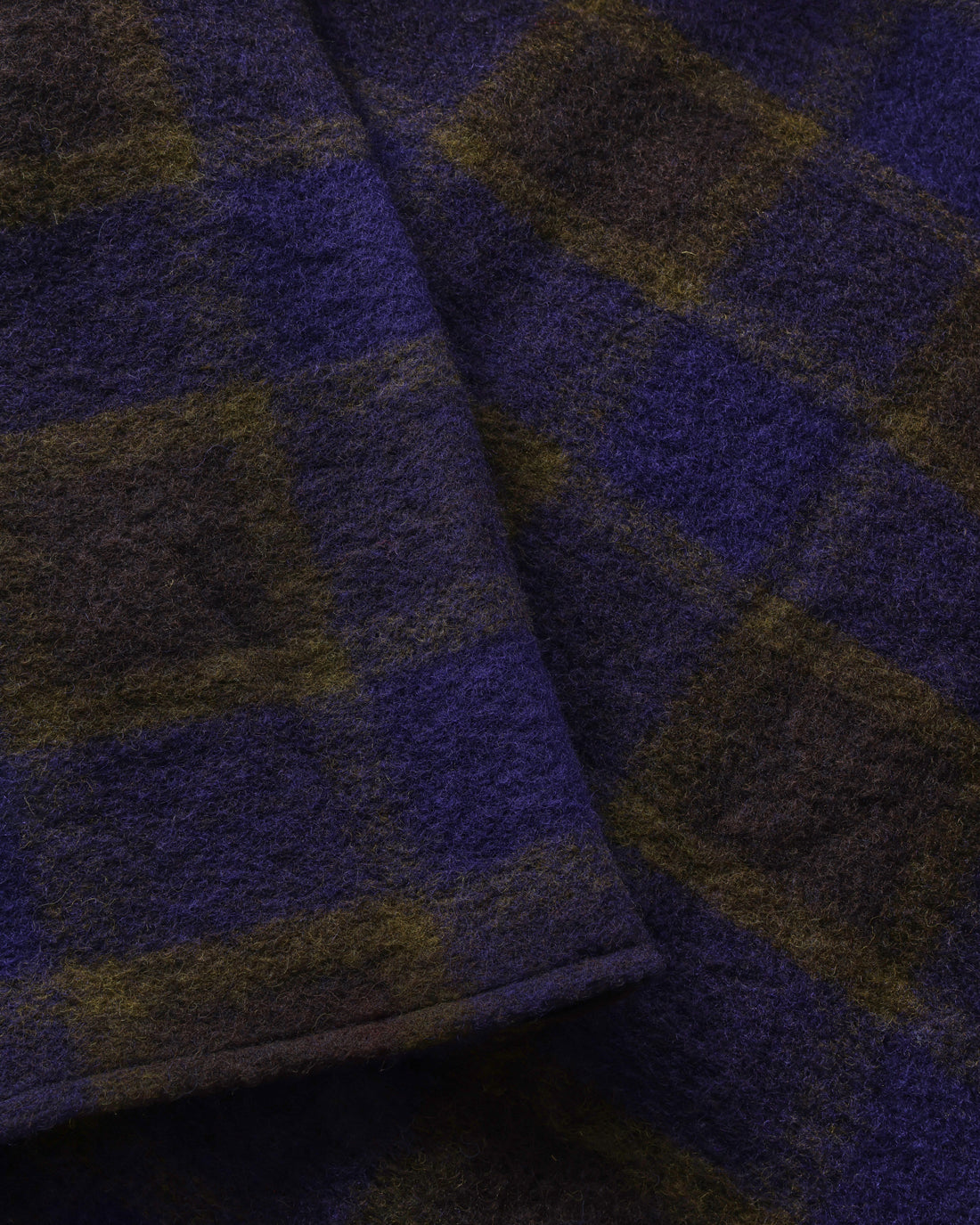 ROTHOLZ - Relaxed Overshirt Wool-Blend Purple Checked - WERTE FREUNDE