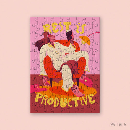 Willa Wunst - Rest Is Productive Mini Puzzle 99 Teile