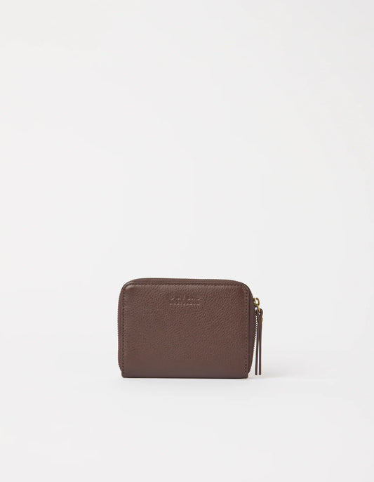 O MY BAG - Robbie Wallet Chocolate Soft Grain Leather - WERTE FREUNDE