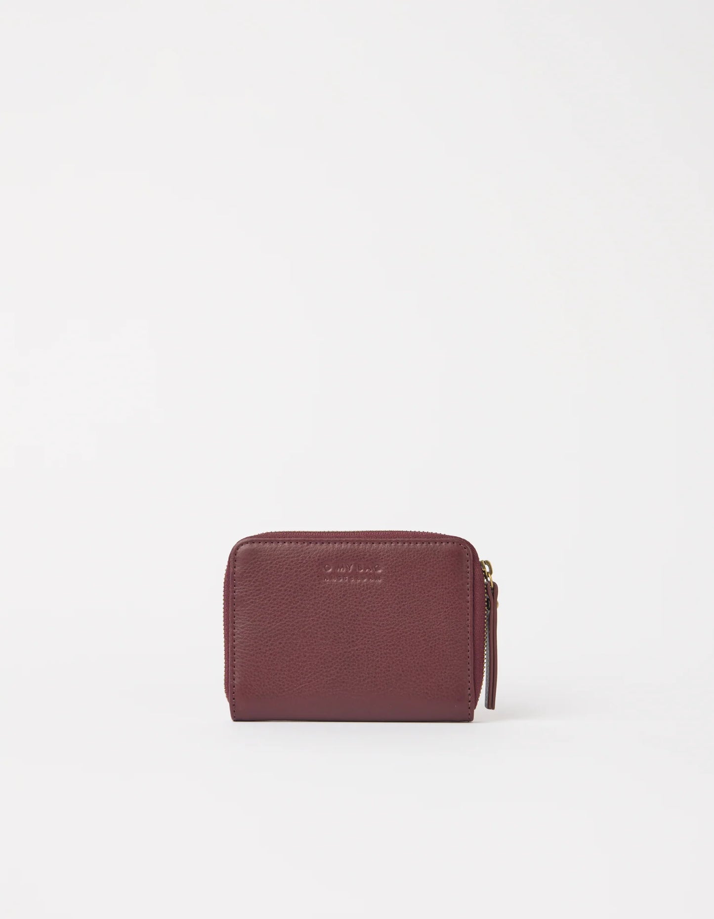 O MY BAG - Robbie Wallet Dark Cherry Soft Grain Leather - WERTE FREUNDE