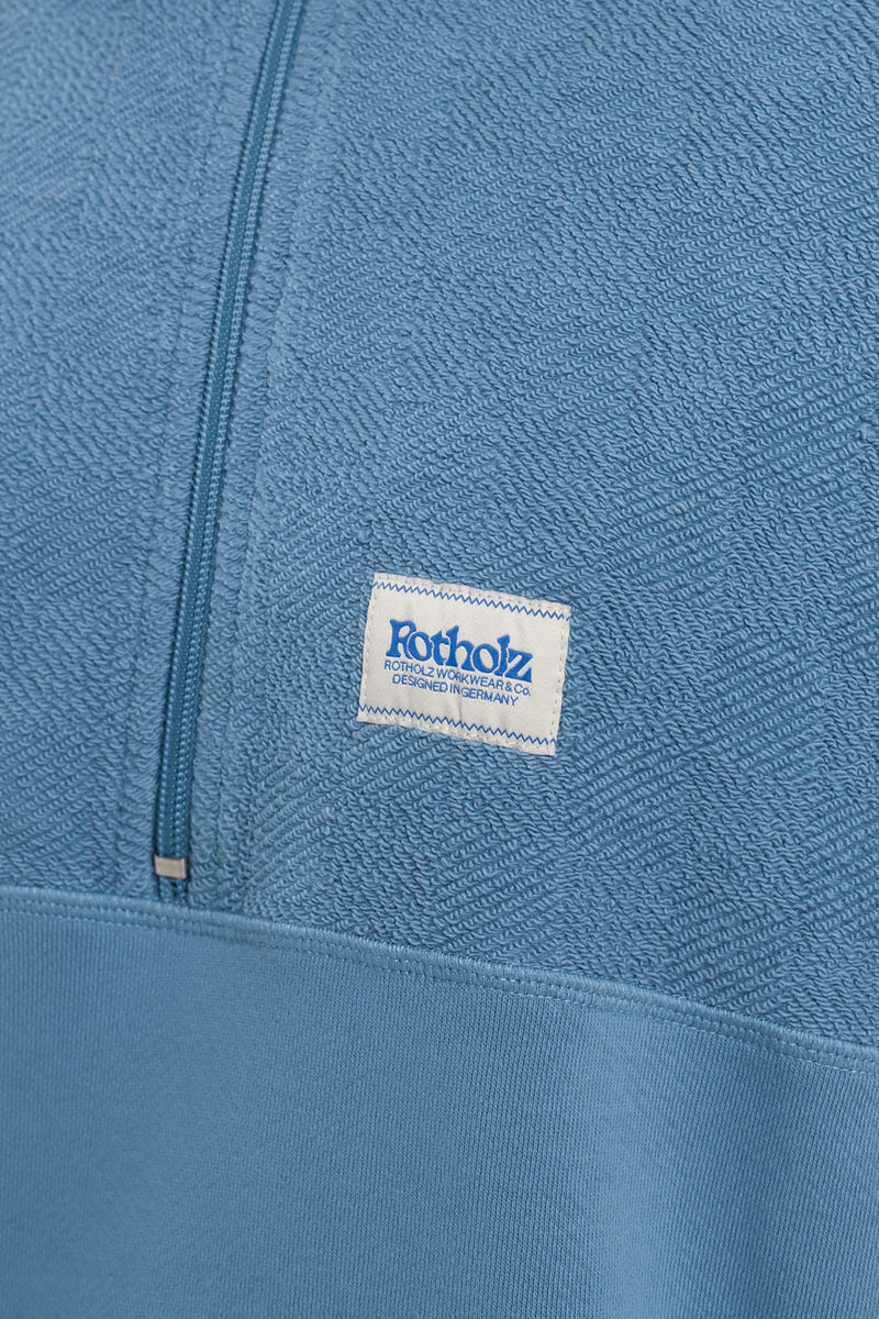 ROTHOLZ - DIVIDED Sweatshirt stone blue
