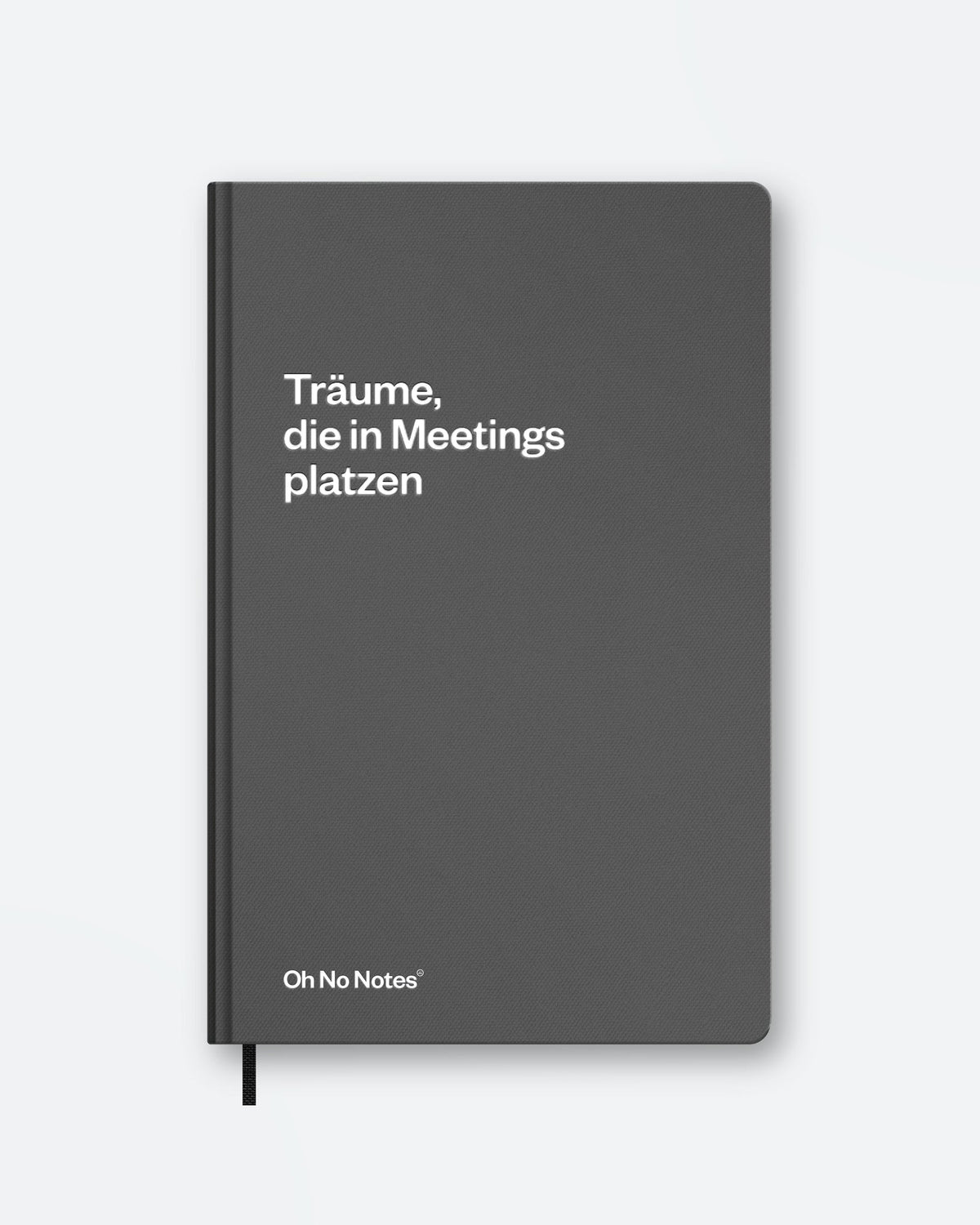 Schlechte Karten - Oh No Notes Notizbuch »Träume, die in Meetings platzen«