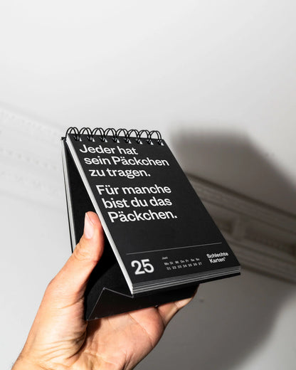 Schlechte Karten - Demotivierender Tischkalender 2027
