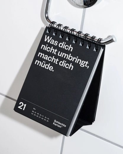 Schlechte Karten - Demotivierender Tischkalender 2027
