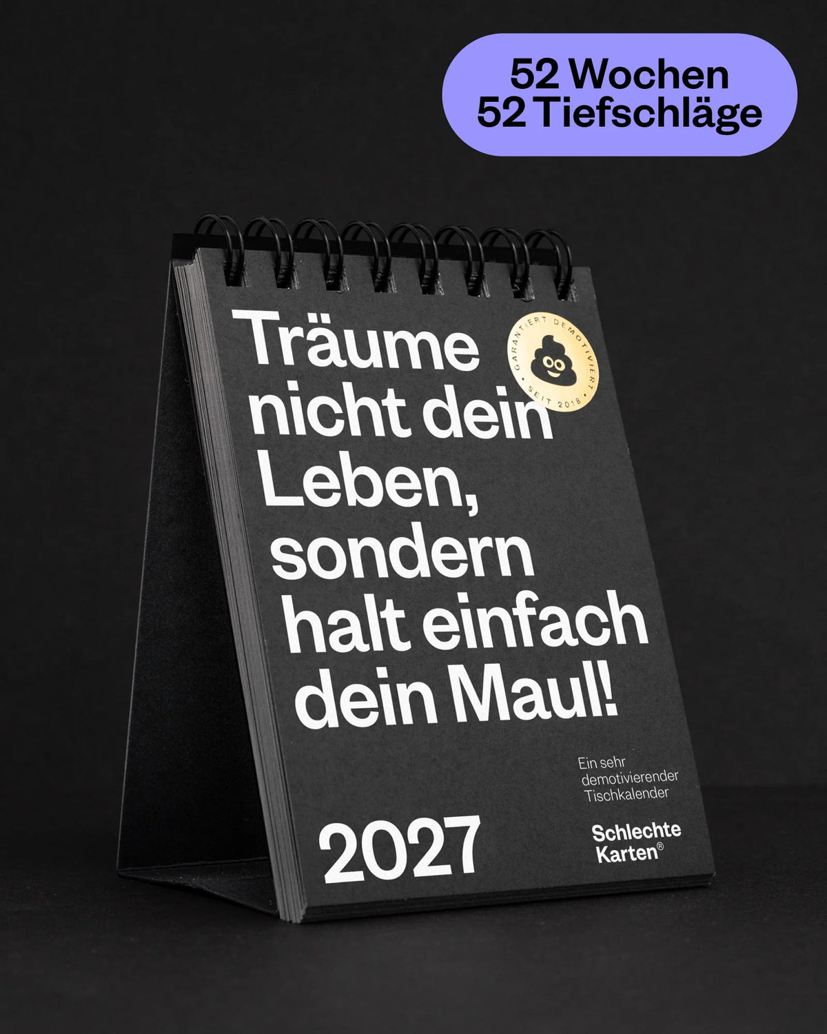 Schlechte Karten - Demotivierender Tischkalender 2027