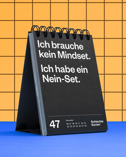 Schlechte Karten - Demotivierender Tischkalender 2027