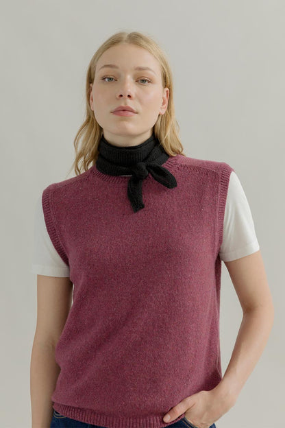 Rifo - Dina Cashmere Skinny Scarf Black Ardesia