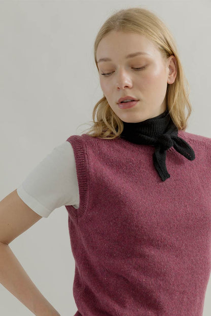 Rifo - Dina Cashmere Skinny Scarf Black Ardesia