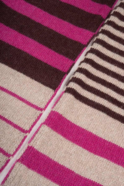 Rifo - Rino Cashmere Striped Skinny Scarf Multicolor Beige