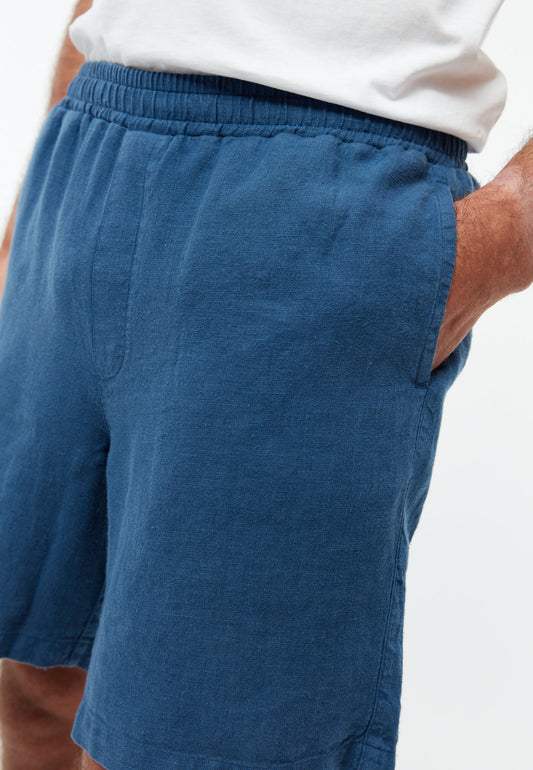 GIVN - GBLaurin Shorts Blazing Blue (Linen) - WERTE FREUNDE