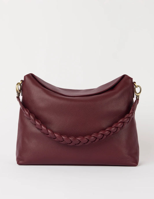 O MY BAG - Sienna Dark Cherry Soft Grain Leather - WERTE FREUNDE
